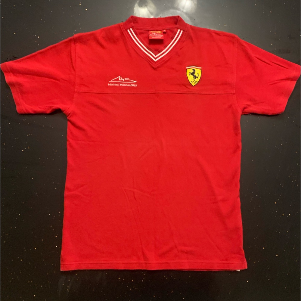 FERRARI Michael Schumacher F1 FORMULA 1 Licensed T-Shirt Jersey 1999  Red XL